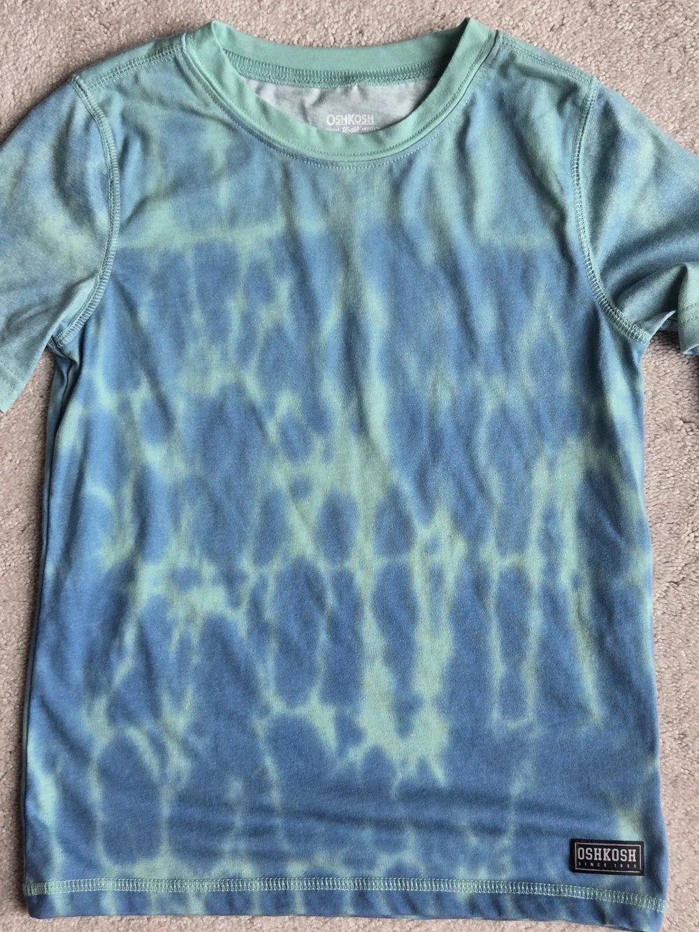 OshKosh B'gosh Tie-Dye Blue & Aqua Kids T-Shirt